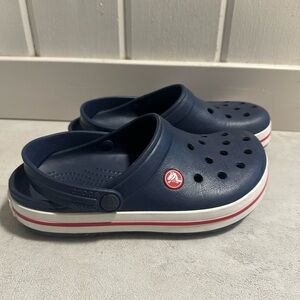 CROCS Kids Navy Blue Slippers